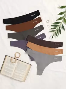 Quần lót lọt khe co giãn nhiều màu cho nữ, đồ lót thoải mái thường ngày - Nhiều màu - Xem 1