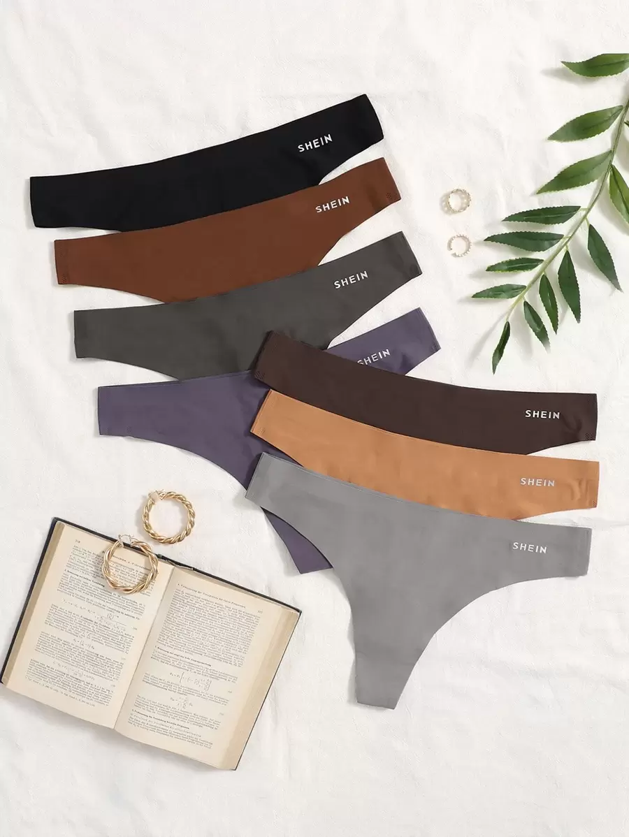 Quần lót lọt khe co giãn nhiều màu cho nữ, đồ lót thoải mái thường ngày - Nhiều màu - Xem 1
