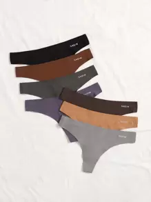 Quần lót lọt khe co giãn nhiều màu cho nữ, đồ lót thoải mái thường ngày - Nhiều màu - Xem 4
