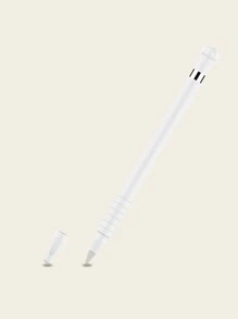 1pc Silicone Case Set Compatible With The 1st Generation Of Apple Pencil - White - View 4