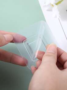 1入組重型13.2磅最大自粘壁鉤-非常適合浴室、廚房、圖片掛鉤6X6厘米/2.36X2.36英寸 - 無色 - 查看 7