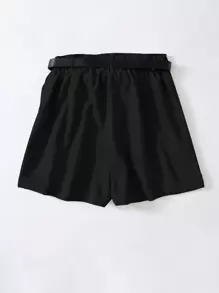 SHEIN EZwear 加大斜口袋灯芯绒短裤（无腰带）冬季