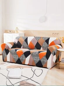 幾何圖案有彈性沙發套 - 彩色 - 查看 4