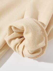 Toddler Girls Cat Print Sweatshirt - Khaki - View 3