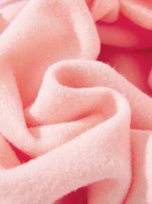 SHEIN Tween Girl 1pc Heart Print Sweatshirt - Baby Pink - View 3