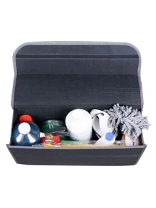 1入組可折疊毛氈車後備箱收納袋 - 黑色 - 查看 4