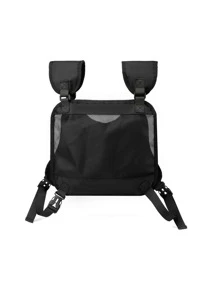 DINGXINYIZU Men Letter Graphic Chest Bag - Black - View 2