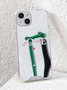 LOVE Shockproof Mirror PC Case Compatible With IPhone 16/16 Pro/16 Plus/16 Pro Max/15/14/13/12/11/IPhone 17/17 Pro/17 AIR/17 Pro Max/16E - Silver - View 3