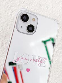 LOVE Shockproof Mirror PC Case Compatible With IPhone 16/16 Pro/16 Plus/16 Pro Max/15/14/13/12/11/IPhone 17/17 Pro/17 AIR/17 Pro Max/16E - Silver - View 8