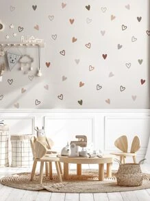 2 tờ nhãn dán tường tự dính trang trí nhà cửa, bộ nhãn dán tường họa tiết trái tim, dùng cho phòng ngủ, phòng khách, nhãn dán, decal dán tường, nhãn dán vinyl trang trí nhà cửa, vật dụng trang trí mùa xuân làm mới ngôi nhà của bạn, nhãn dán trang trí Rama quà tặng sinh nhật tốt nghiệp - Nhiều màu - Xem 2