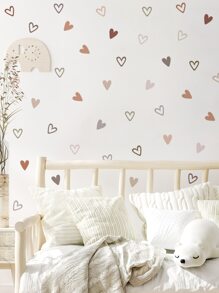 2 tờ nhãn dán tường tự dính trang trí nhà cửa, bộ nhãn dán tường họa tiết trái tim, dùng cho phòng ngủ, phòng khách, nhãn dán, decal dán tường, nhãn dán vinyl trang trí nhà cửa, vật dụng trang trí mùa xuân làm mới ngôi nhà của bạn, nhãn dán trang trí Rama quà tặng sinh nhật tốt nghiệp - Nhiều màu - Xem 6