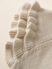 Baby Two Tone Layered Sleeve Knit Bodysuit - Multicolor - View 3