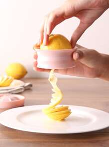 1入組蔬菜刨絲器馬鈴薯黃瓜切片器創意廚房多功能刨絲器螺旋漏斗刨絲器旋轉式蔬菜切割器刨絲刀適用於餐廳/超市/食品卡車 - 彩色 - 查看 1