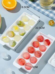 1入組10格冰球模具 - 白色 - 查看 4