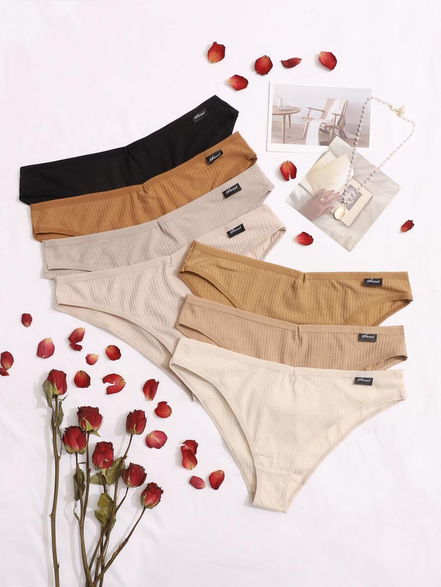 7pack Plain Panty - Multicolor - View 1