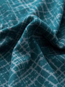 1pc Tree Pattern Stretchy Dining Chair Slipcover - Dark Green - View 4