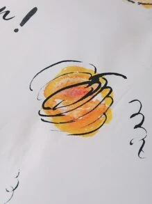 Halloween Pumpkin Pattern Duvet Cover Without Filler - Multicolor - View 6