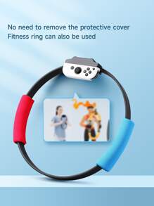 1pc Protective Case Compatible With Switch/Switch Oled/New Switch2(2025),Can Be Installed In The Dock Without Removing The Protective Case - White - View 5