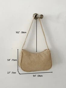 Vải to sợi Dây kéo Túi Vuông Tối giản Túi đeo vai đính dây chuyền Giải trí Tay Nách Ví Cho công việc Nhẹ , Thương vụ Hàng ngày Tối giản Vải to sợi Cái túi Đối với Cô gái tuổi teen NỮ Cao đẳng Sinh viên , & Cổ cồn trắng Công nhân
工人 Hoàn hảo Cho văn phòng , Cao đẳng , Làm việc , Làm Việc  , Commute - Màu Khaki - Xem 5