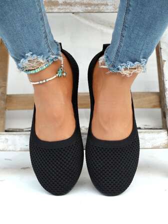 Ballerina platta skor Minimalist utan Snörning