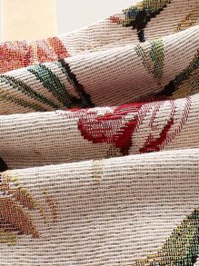 SHEIN VCAY 大碼印花繫帶襯衫