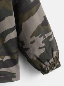 SHEIN Bé Trai Jackets Dây kéo Ngụy trang Giải trí - Nhiều màu - Xem 6