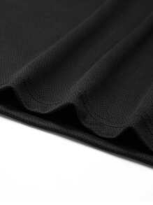 Manfinity Men Notched Neck Polo Shirt - Black - View 4