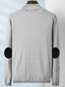 2pcs/set Solid Iron-on Patch, Polyester Oval Shaped DIY Clothing Accessories For DIY - Black - View 2