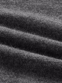 GENTILAND Hombres Jersey tejido de canalé - Gris Oscuro - Ver 4