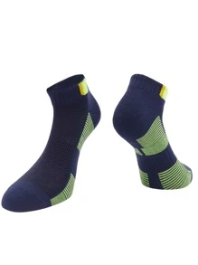 1 par Calcetines deportivos a rayas para exteriores - Azul Marino - Ver 1