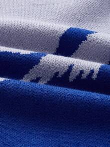 Manfinity Men Mountain Pattern Turtleneck Jumper - Multicolor - View 3