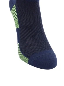 1 par Calcetines deportivos a rayas para exteriores - Azul Marino - Ver 4