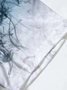 Manfinity Men Color Block Tee - Blue and White - View 5