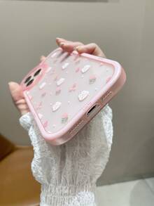 Cartoon Rabbit Clear Phone Case - Multicolor - View 3