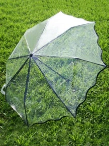 1pc Clear Umbrella For School, Office, Household, Travel Summer Cooling, Beach, Travel, Spring Summer Picks, Brides Maid Gifts, Room, Bedroom Decor, Bedroom Decor, Beach, Travel, For Men, For Women, Vacation,Cute Stuff - Clear - View 1