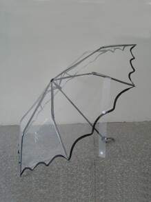 1pc Clear Umbrella For School, Office, Household, Travel Summer Cooling, Beach, Travel, Spring Summer Picks, Brides Maid Gifts, Room, Bedroom Decor, Bedroom Decor, Beach, Travel, For Men, For Women, Vacation,Cute Stuff - Clear - View 2