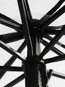 1pc Clear Umbrella For School, Office, Household, Travel Summer Cooling, Beach, Travel, Spring Summer Picks, Brides Maid Gifts, Room, Bedroom Decor, Bedroom Decor, Beach, Travel, For Men, For Women, Vacation,Cute Stuff - Clear - View 3