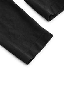 SHAPORA Solid Wideband Waist Shapewear Trousers - Black - View 6