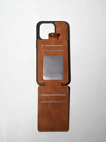 多卡槽防震手機殼 (棕色) - 棕色 - 查看 4