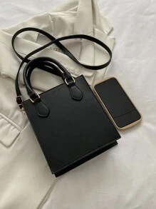 迷你方包 - 黑色 - 查看 4