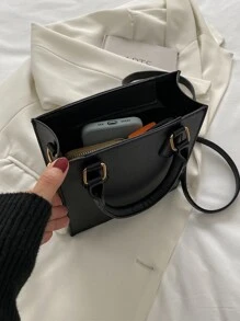 迷你方包 - 黑色 - 查看 5