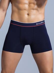 Hombres 3 piezas Calzoncillos boxer con estampado de letra - Multicolor - Ver 7