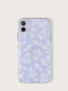 1只彩色海龜圖案手機殼，適用於IPhone/三星手機，適用於IPhone 13，IPhone 11，Galaxy A52 - 彩色 - 查看 1