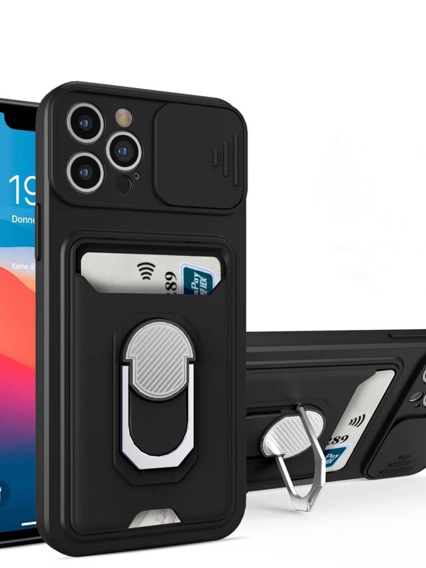 Slide Camera Cover Phone Case With Card Slot SHEIN USA