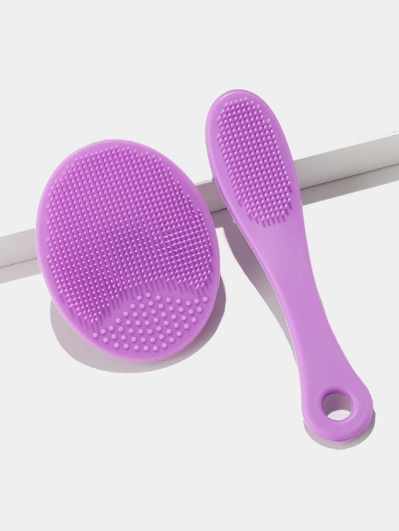 RANCAI 硅胶手动洗脸刷，柔软洗脸刷去角质，防水亲肤洁面刷，可去除黑头白头彩妆残留