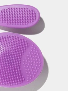 RANCAI 硅胶手动洗脸刷，柔软洗脸刷去角质，防水亲肤洁面刷，可去除黑头白头彩妆残留 - 紫色 - 查看 6