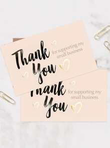 30 cái Thẻ quà tặng Slogan Graphic - Nhiều màu - Xem 1