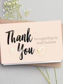 30 cái Thẻ quà tặng Slogan Graphic - Nhiều màu - Xem 2