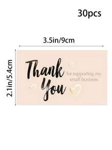 30 cái Thẻ quà tặng Slogan Graphic - Nhiều màu - Xem 3