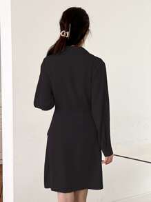 DAZY Đầm Xù Trọn gói màu trơn Giải trí - màu đen - Xem 2